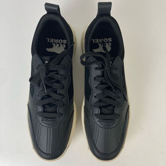 Sorel Women's Ona 503 Everyday Low Top Platform Sneakers Chunky Black Chalk 11 - Picture 2 of 7